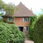 house-in-garden The Priest's House at Sissinghurst is now a National Trust Holiday Cottage