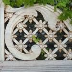 bench-detail Bench detail at Chateau de Brecy