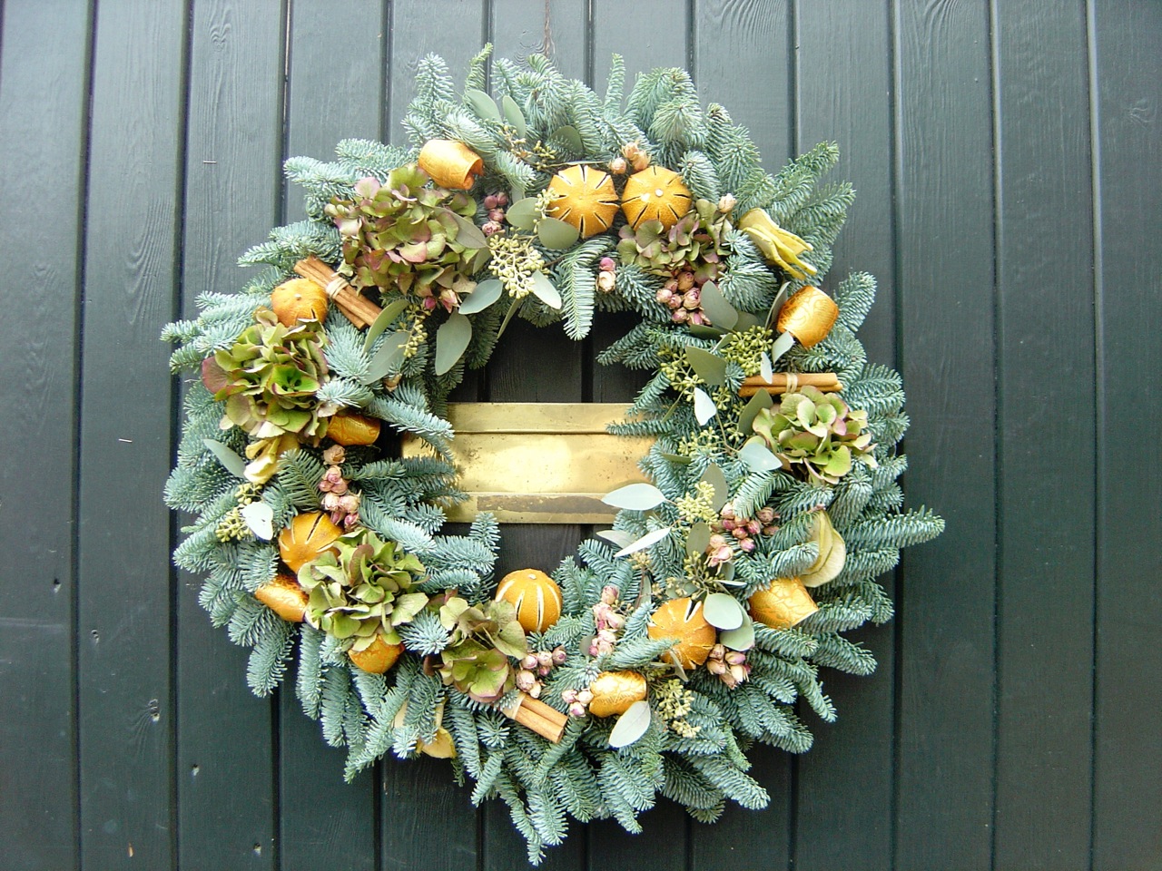 Christmas Wreath For A Dining Room