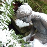 statue Rather her than me! These last few mornings I have considered putting out a bowl of warming porridge for her