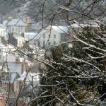 snowy January - No gardening today, time to write the seed labels