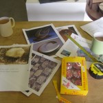 Chelsea plans - including vital ingredient of Tunnocks Tea cakes for inspiration.
