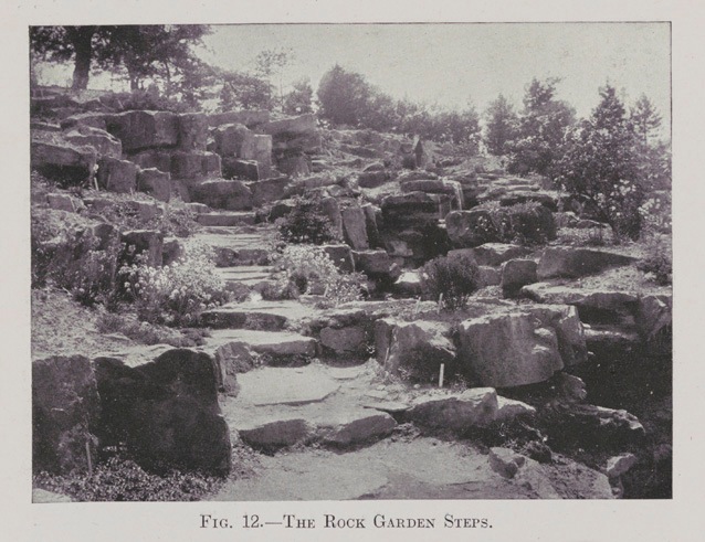 The Rock Garden steps in 1911