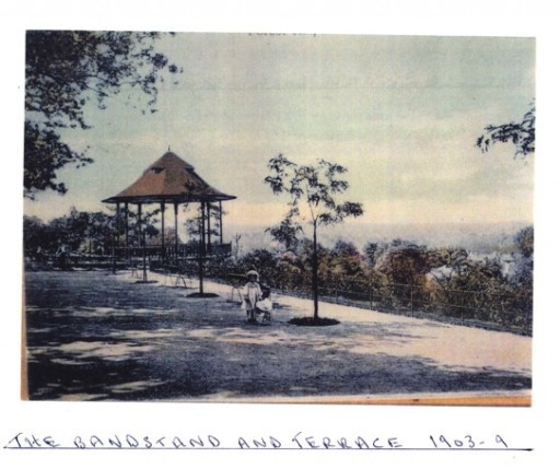 image of the bandstand at Horniman in 1903