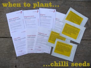 chilli seed packets