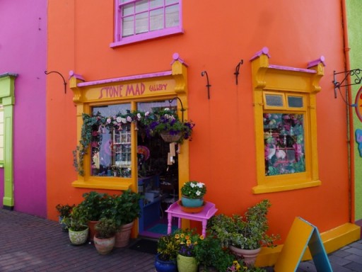bright orange and yellow flower shop