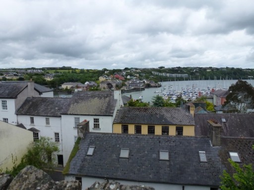view out to sea over Kinsale
