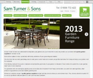 screenshot of sam turner website