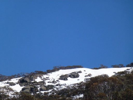 A snow capped mountain in Australia