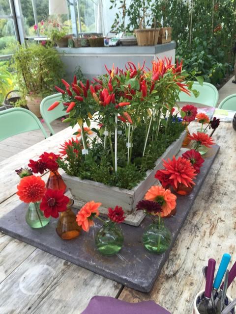 sarah's flower arrangement