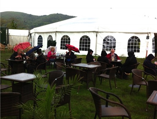 grey weather at the malvern spring show
