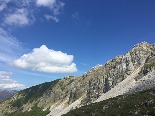 view of the mountains