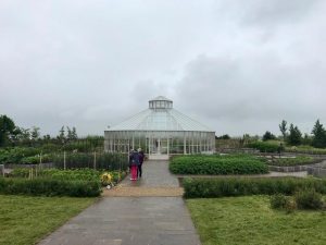 greenhouse in background