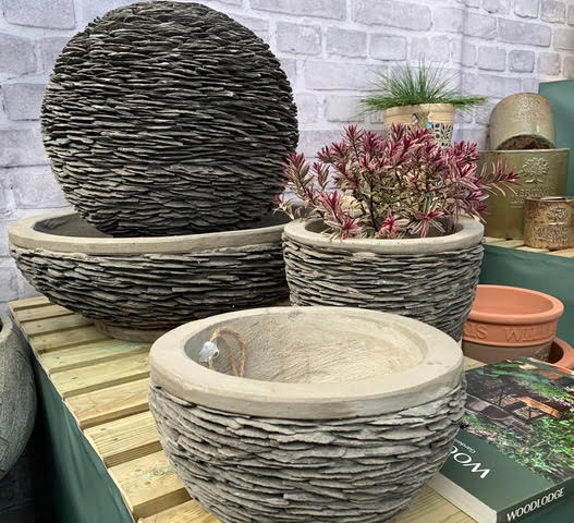 rustic pots